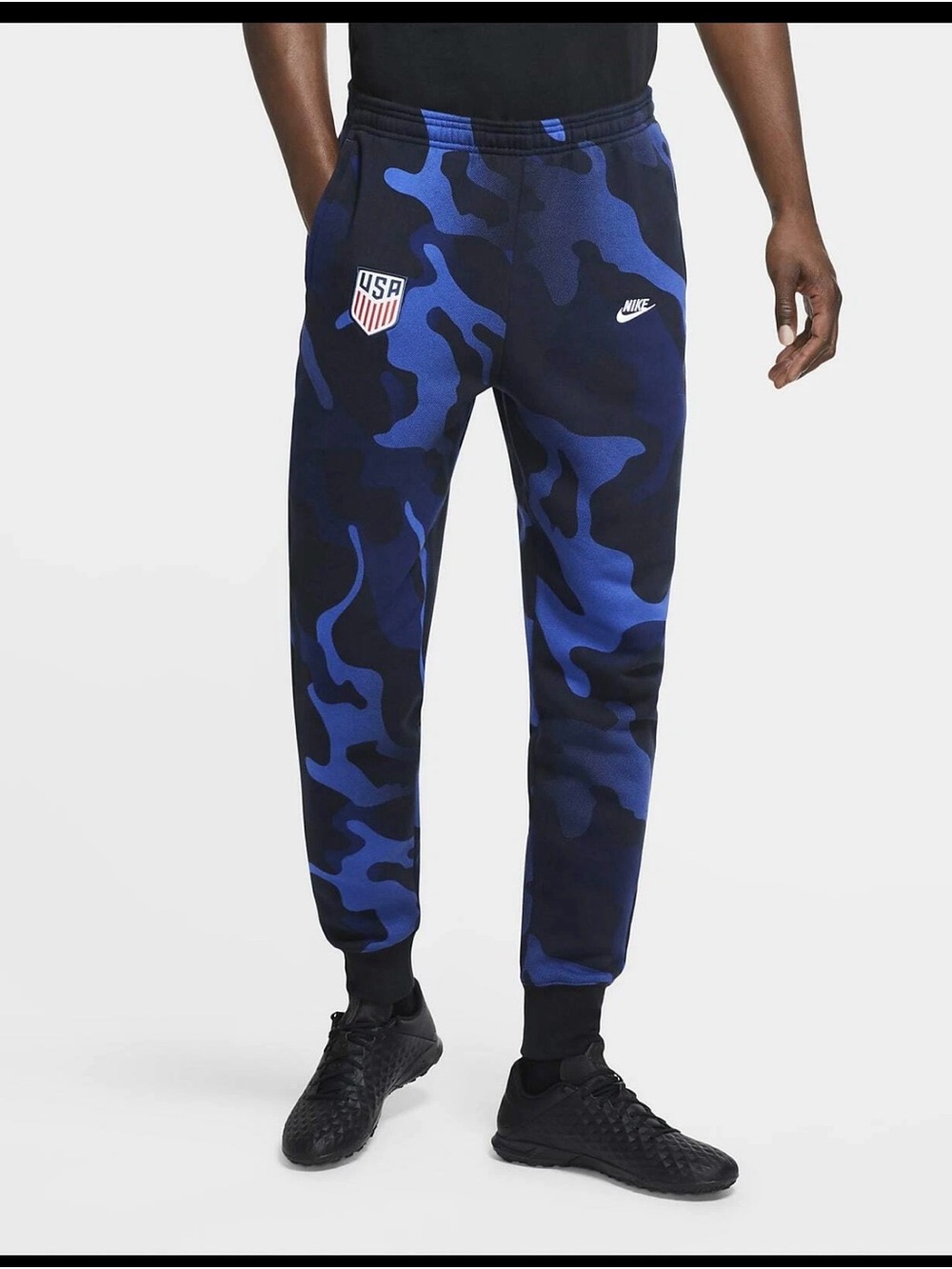 Nike Blue Camo USA Crest Jogger Pants
